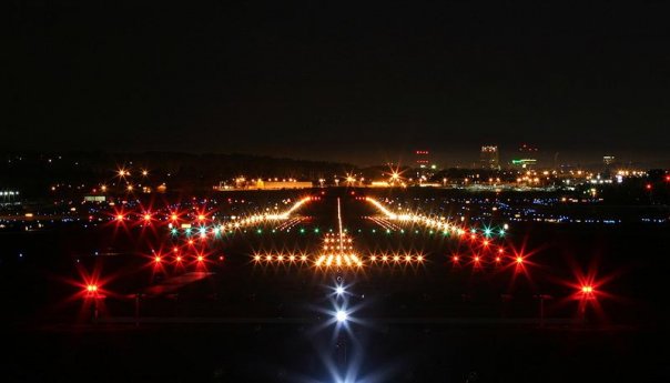  Approach light system from Sarajevo International Airport. 